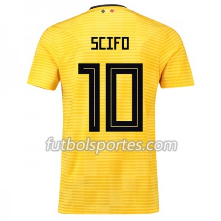 Camisetas Bélgica Scifo 10 Segunda Equipacion Mundial 2018